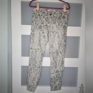 Abercrombie & Fitch Gray Floral Pants